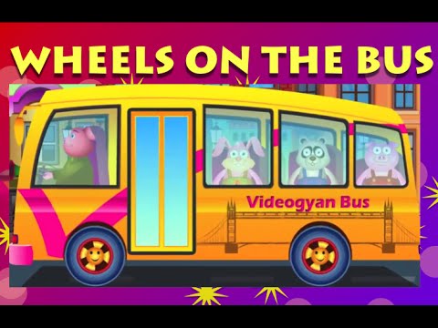 Wheels On The Bus Go Round And Round - Popular Nursery Rhymes For Children