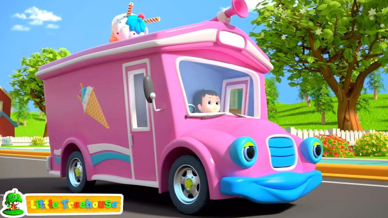Wheels On The Ice Cream Truck, Vehicle Song and Nursery Rhyme for Kids
