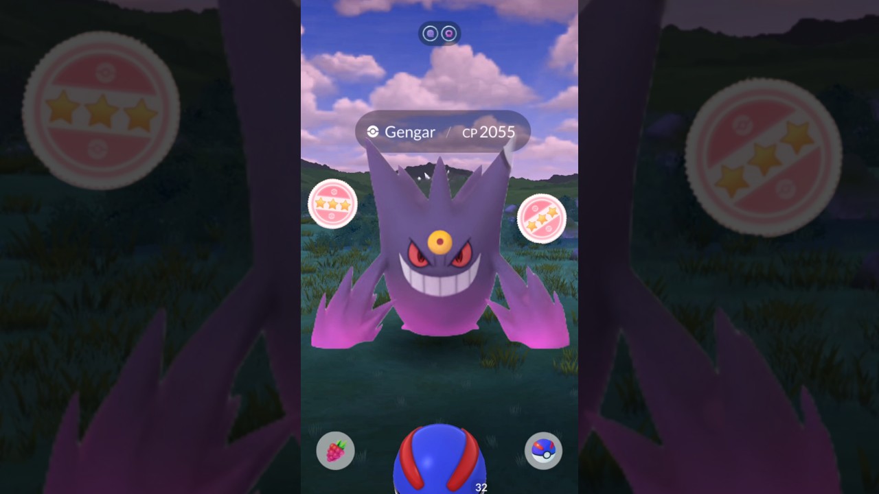 When 100iv wild Gengar surprised me..... 😳 Pokemon go