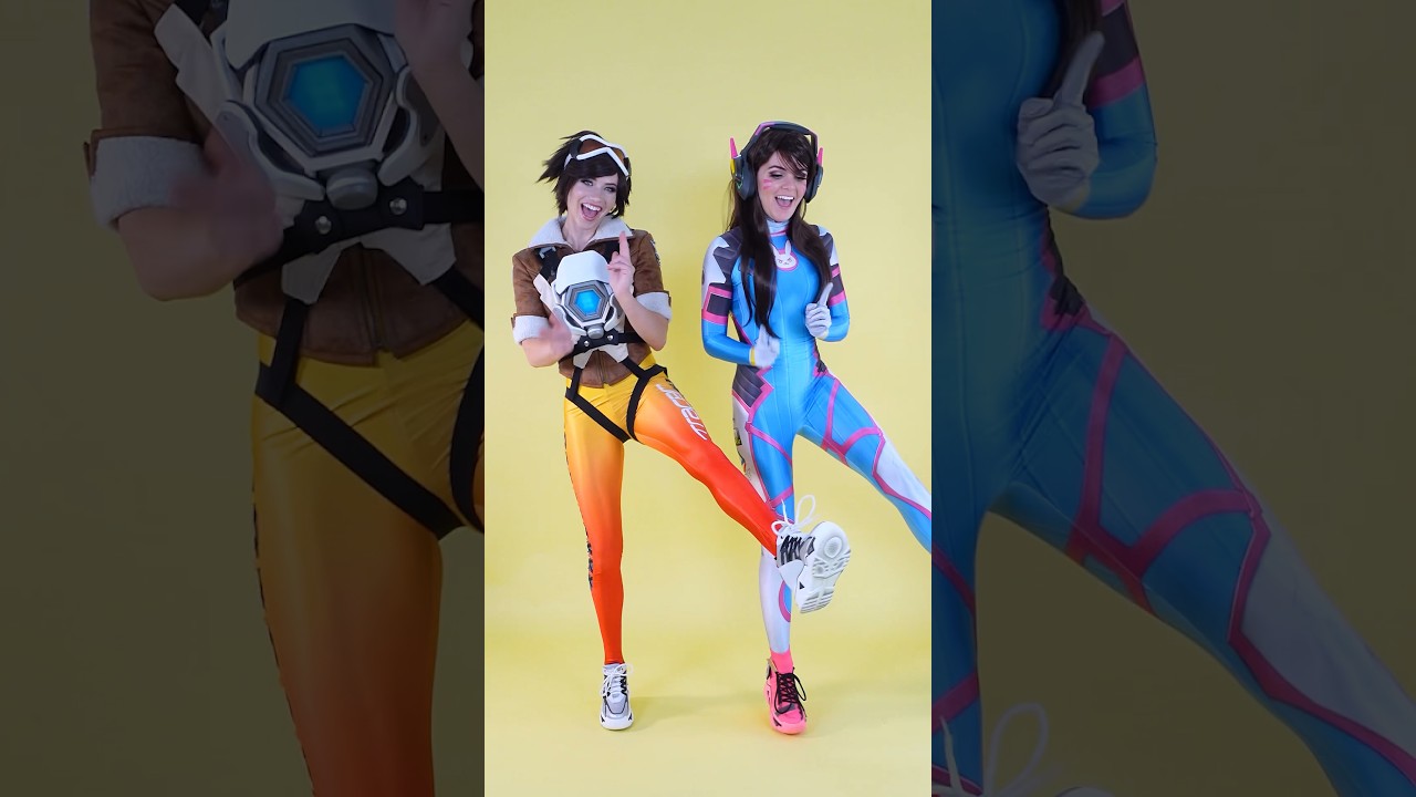 When Dva and Tracer are waiting for a match to start