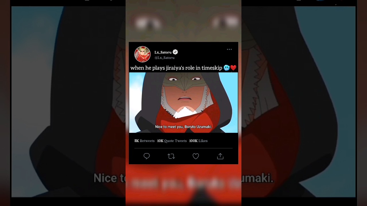 When He Play's Jirayas Roal In Timeskip 🥶🔥#naruto #boruto #kashinkoji