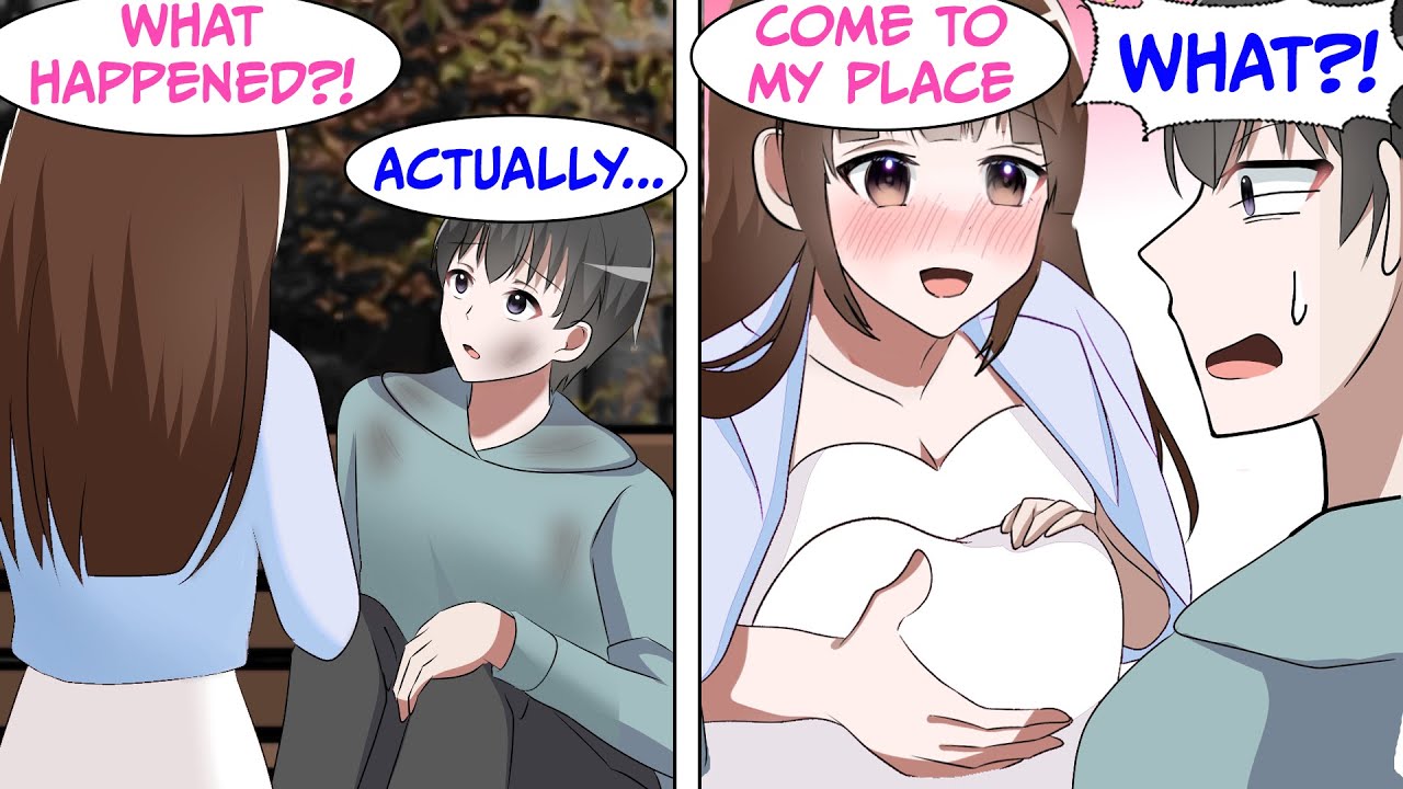 When I Became Homeless A Beautiful Hostess Takes Me To Her Home (RomCom Manga Dub)