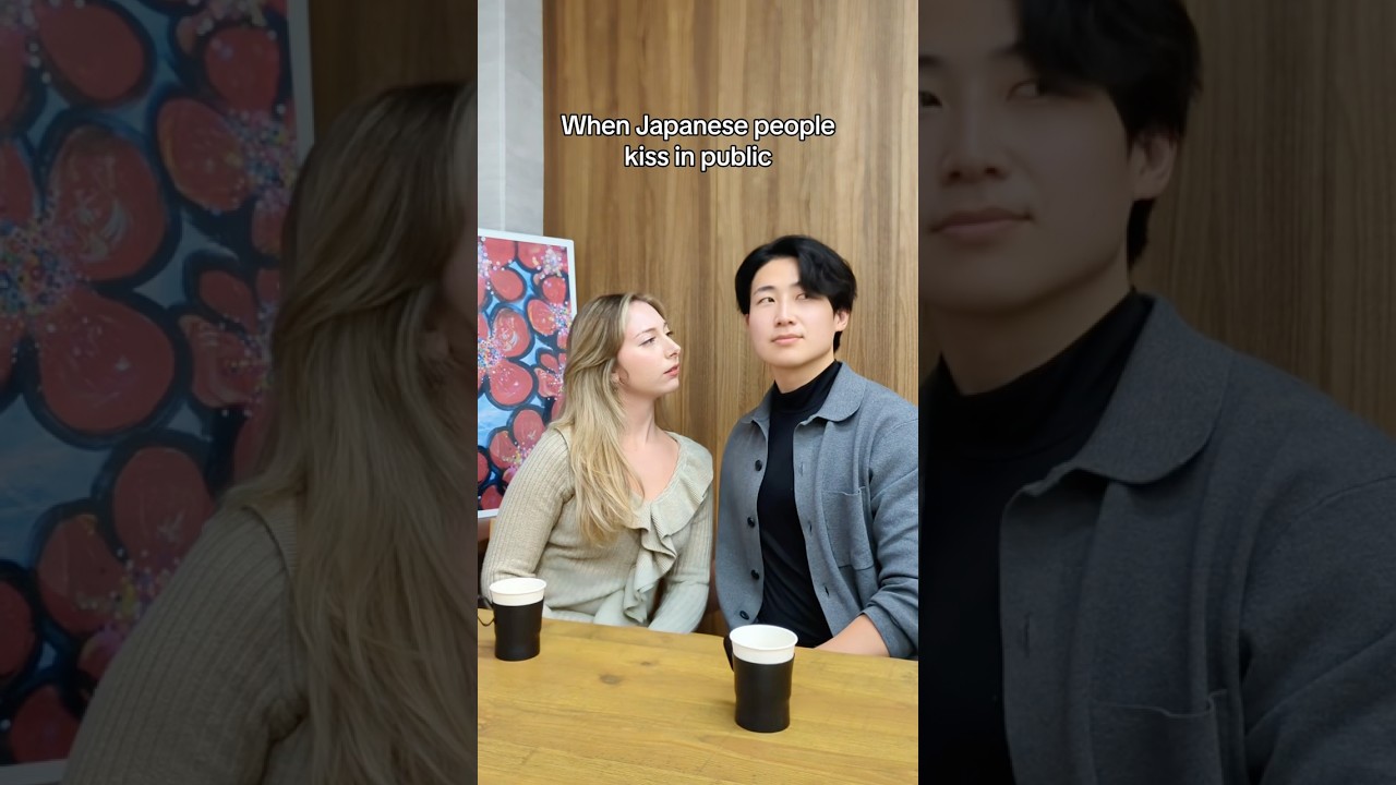When Japanese people kiss in public