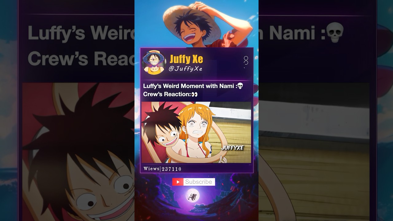 When Luffy Gets Too Close to Nami💀😂#luffy #Nami #sanji #usopp #onepiece