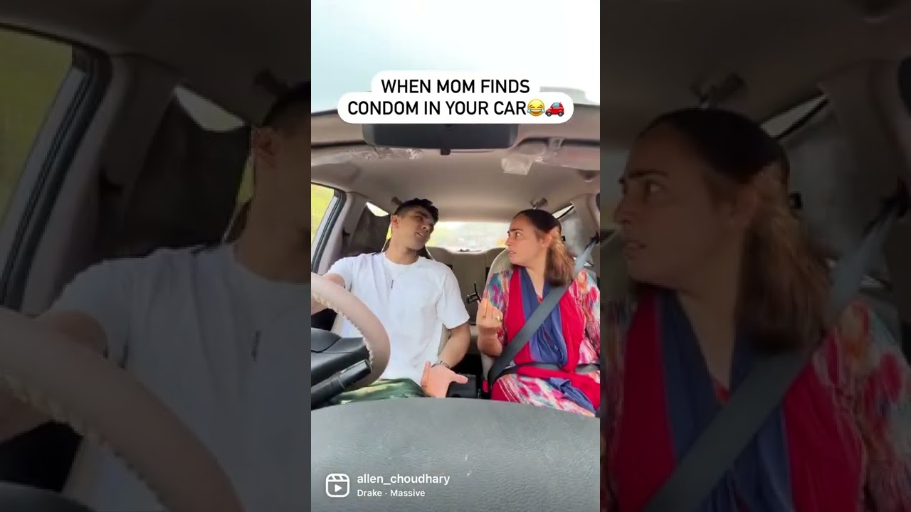 When Mom Finds condom in your car 😂 #mom #condom #dailyshorts #ytshorts #desimomreacts
