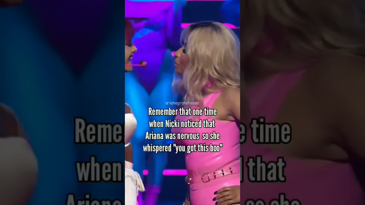 When Nicki Minaj Helped Ariana Grande Insta arianagrandiossa #shorts