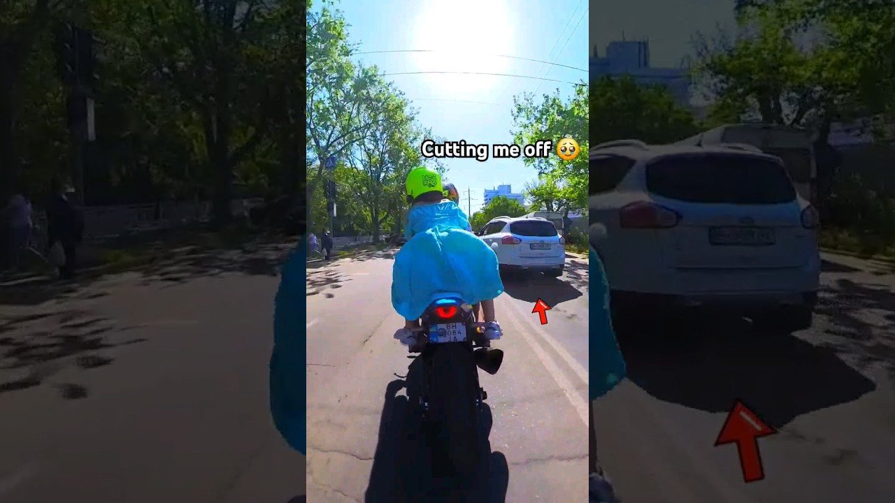 When saw a motorcycle with a girl in a DRESS 😂 #moto #bikelife #bikelover #reaction