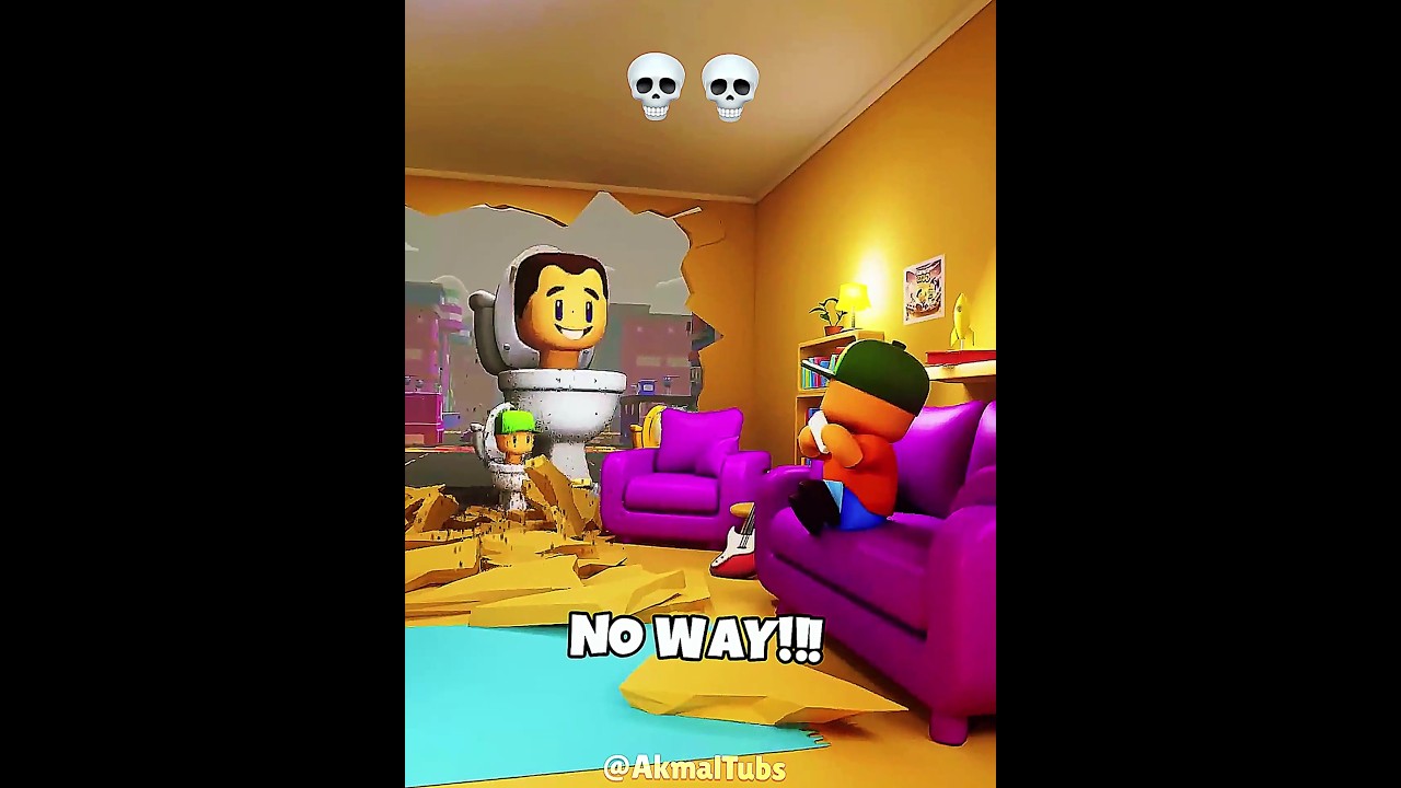 When Stumble Guys Meets Skibidi Toilet Chaos 💀 Stumble Guys X Skibidi Toilet 🚽