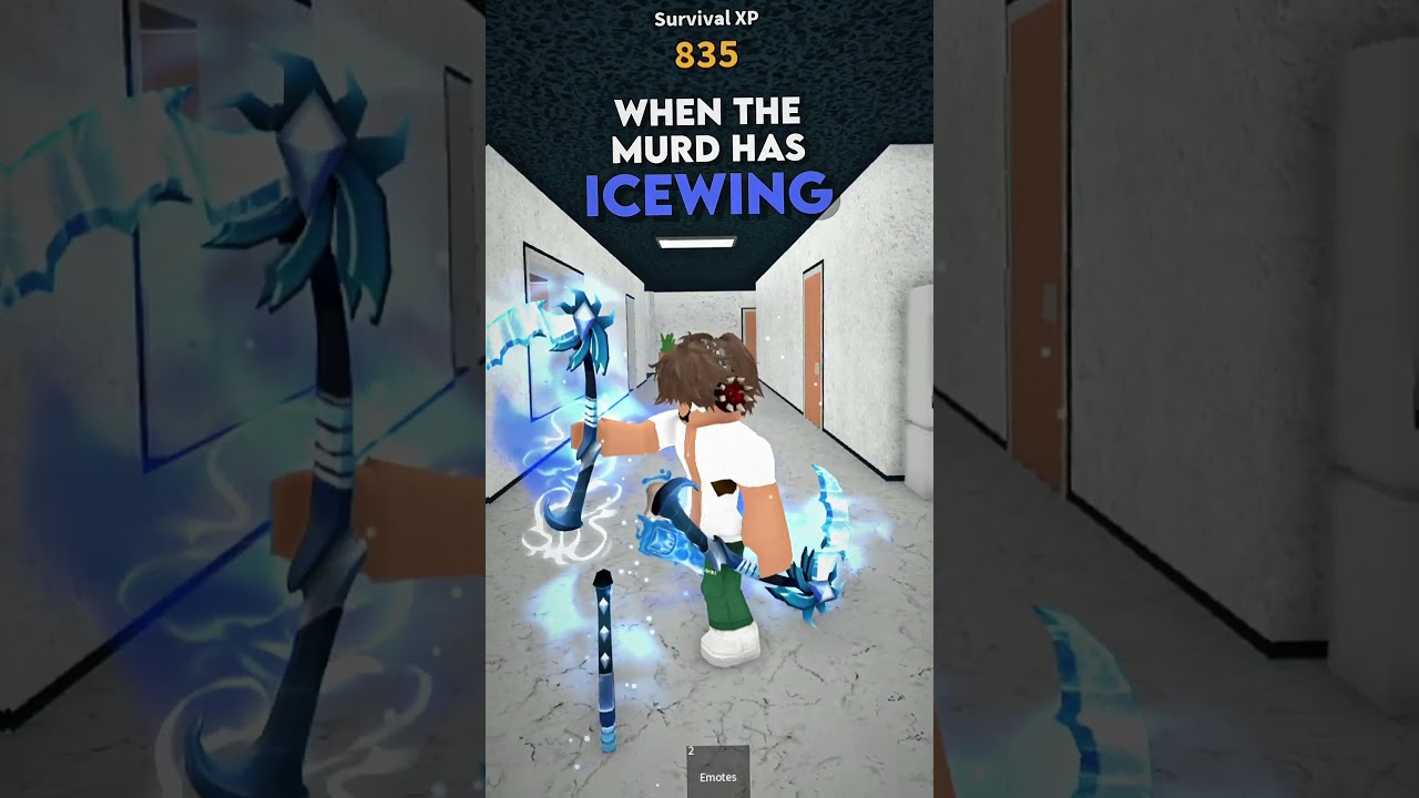 when the murderer uses icewing.. 🧊 #roblox #mm2 #shorts #murdermystery2 #mm2edit