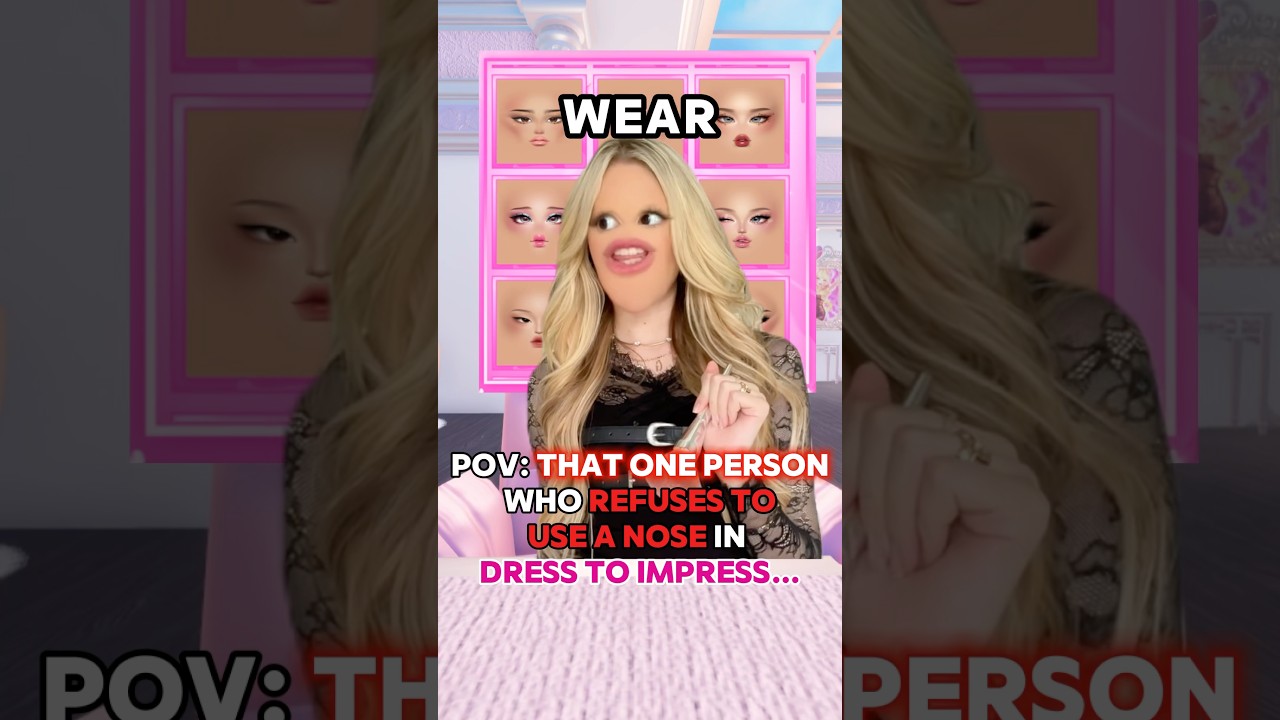 When They Don’t Use a “NOSE” in DRESS TO IMPRESS…👃