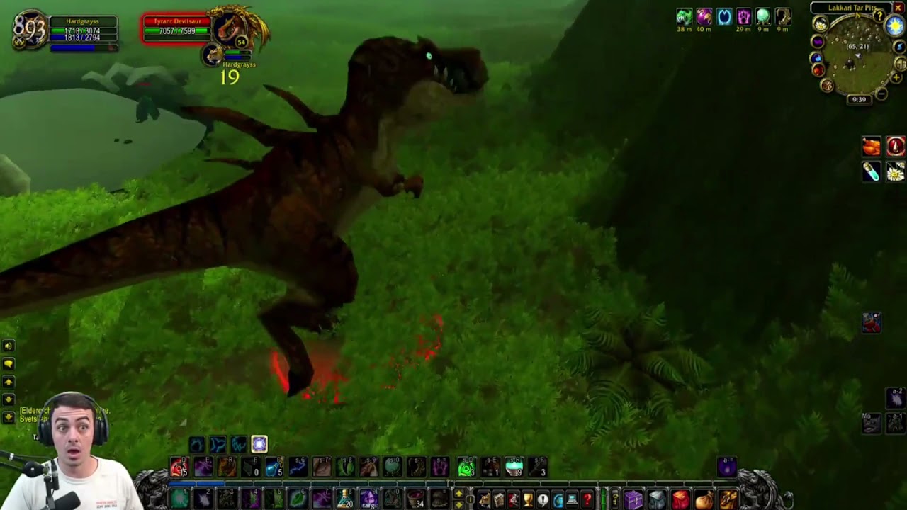 when you aggro a devilsaur on your 1-life character