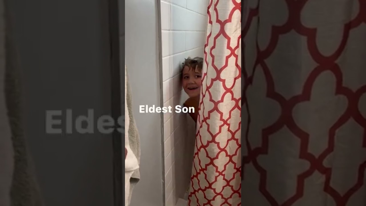 When you ask dad to give the boys a quick shower