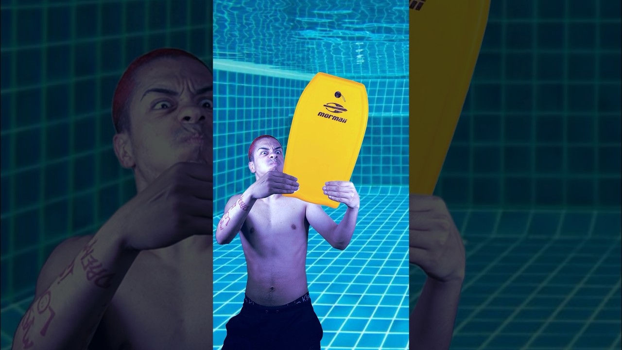 WHEN YOU FIND A SURFBOARD IN THE POOL