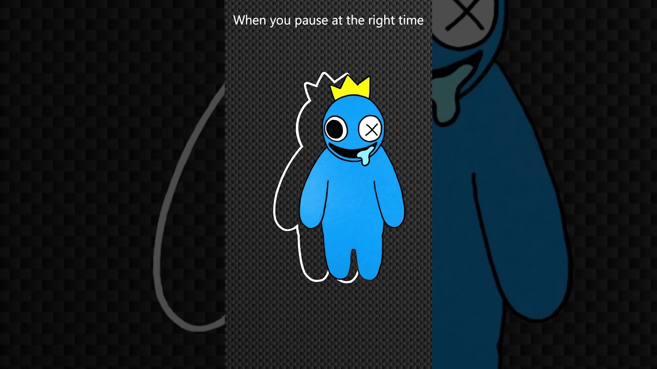 When you pause BLUE at the right time...Happy New Year 2023 Rainbow Friends CHALLENGE🤩#shorts