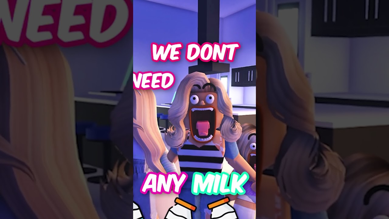 When you run out of milk DAD BE LIKE...🤣🎵 #adoptme #roblox #robloxshorts