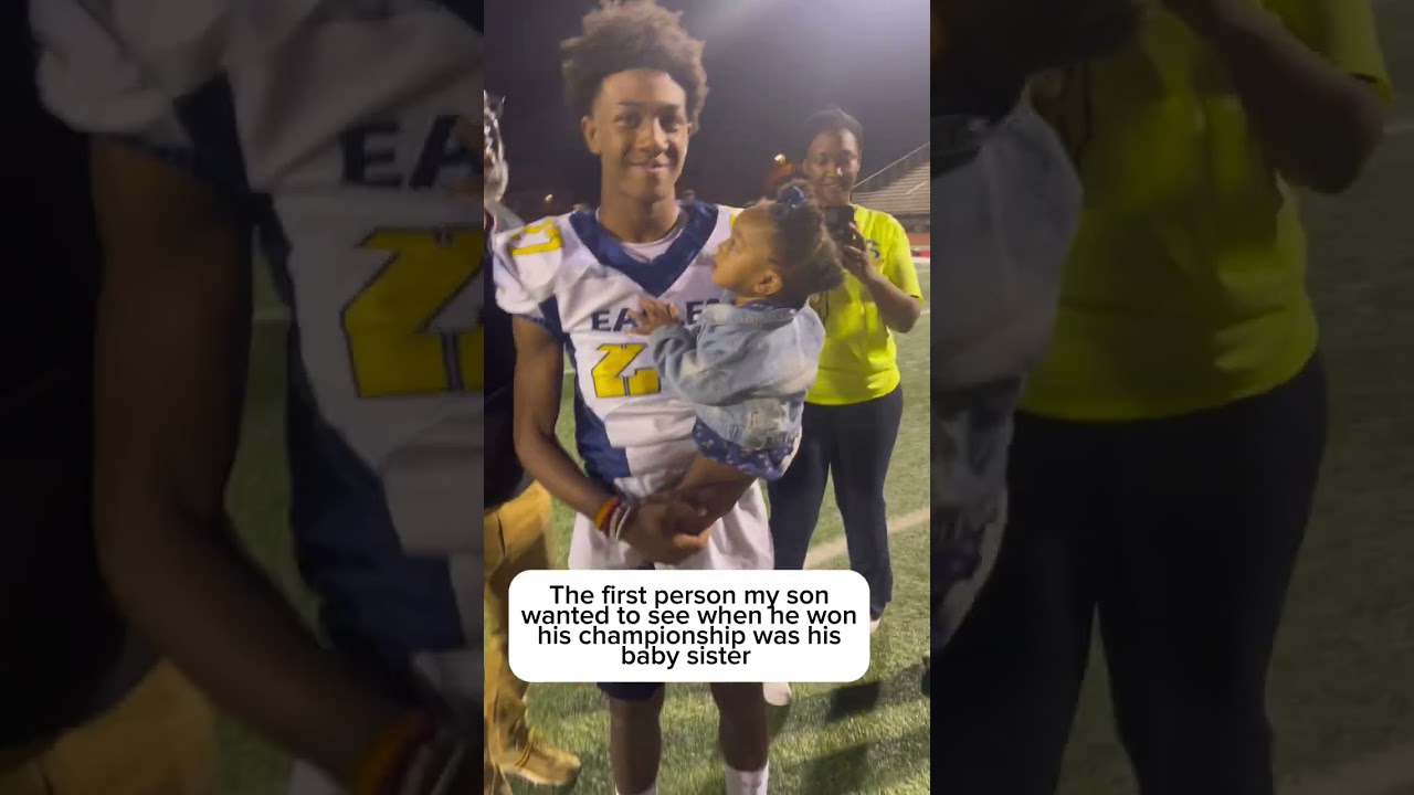 When your baby sister is your biggest cheerleader