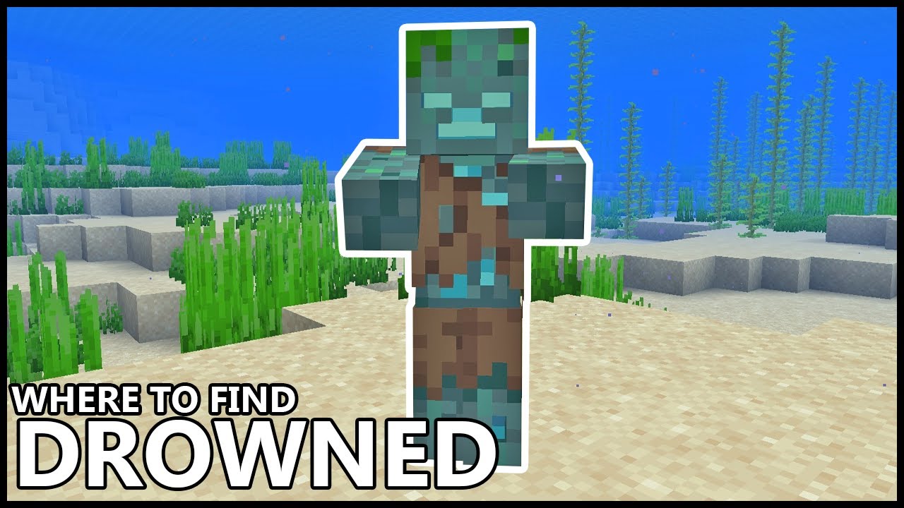 Where To Find DROWNED In MINECRAFT