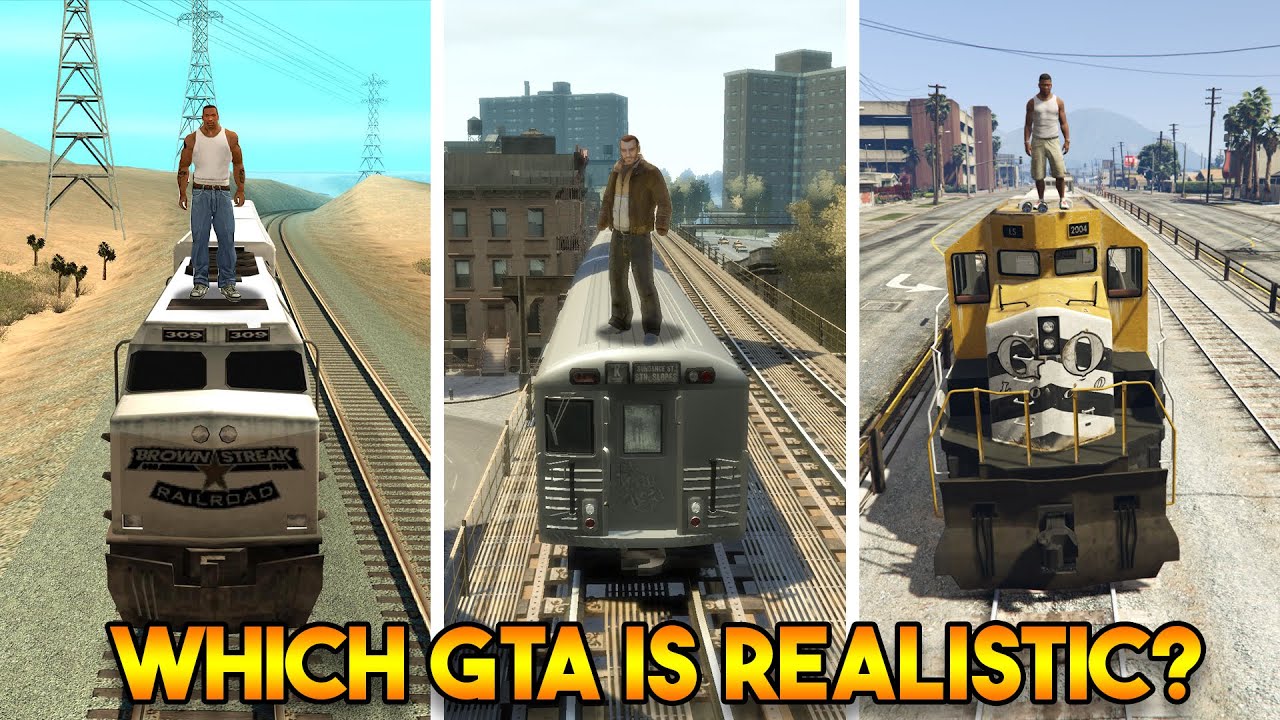 WHICH GTA IS REALISTIC? (GTA 5 VS GTA 4 VS GTA SAN ANDREAS VS GTA VICE CITY VS GTA 3)