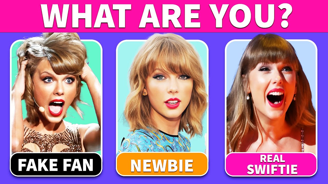 🤷‍♀️Which Taylor Swift Fan are you? 🎶📝Swiftie Test🎸Music Quiz
