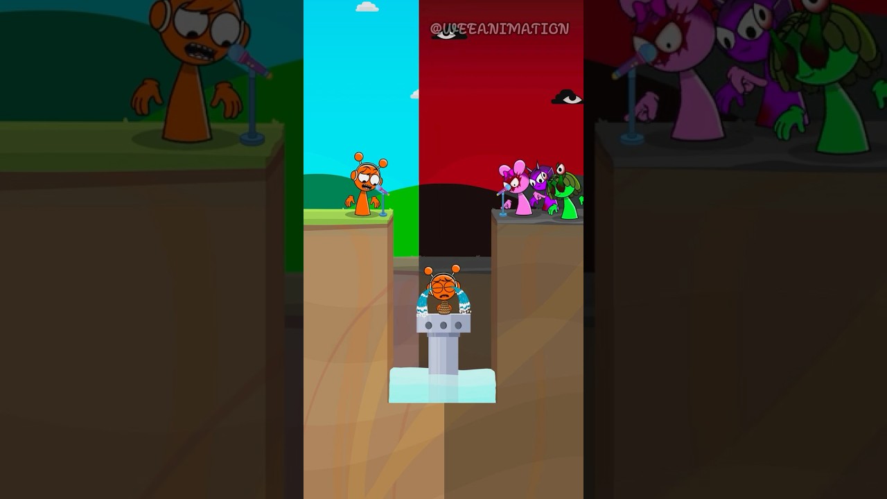 Which team will win? Help Oren save baby? #sprunki  #shorts  #animation