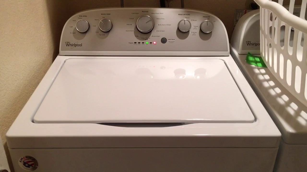 Whirlpool WTW5000DW final rinse sounds and noises