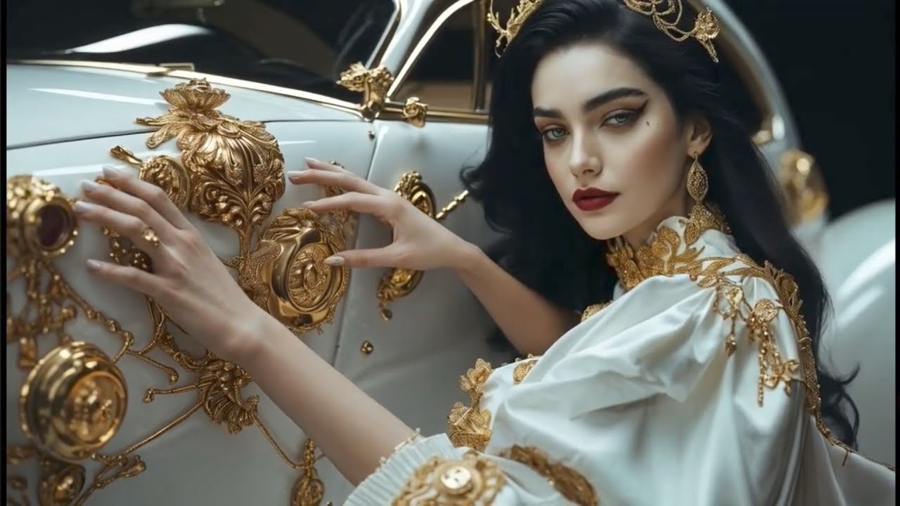 White & Gold Cyber-Steampunk: A Futuristic Vision of Elegance|RetroFutureAi