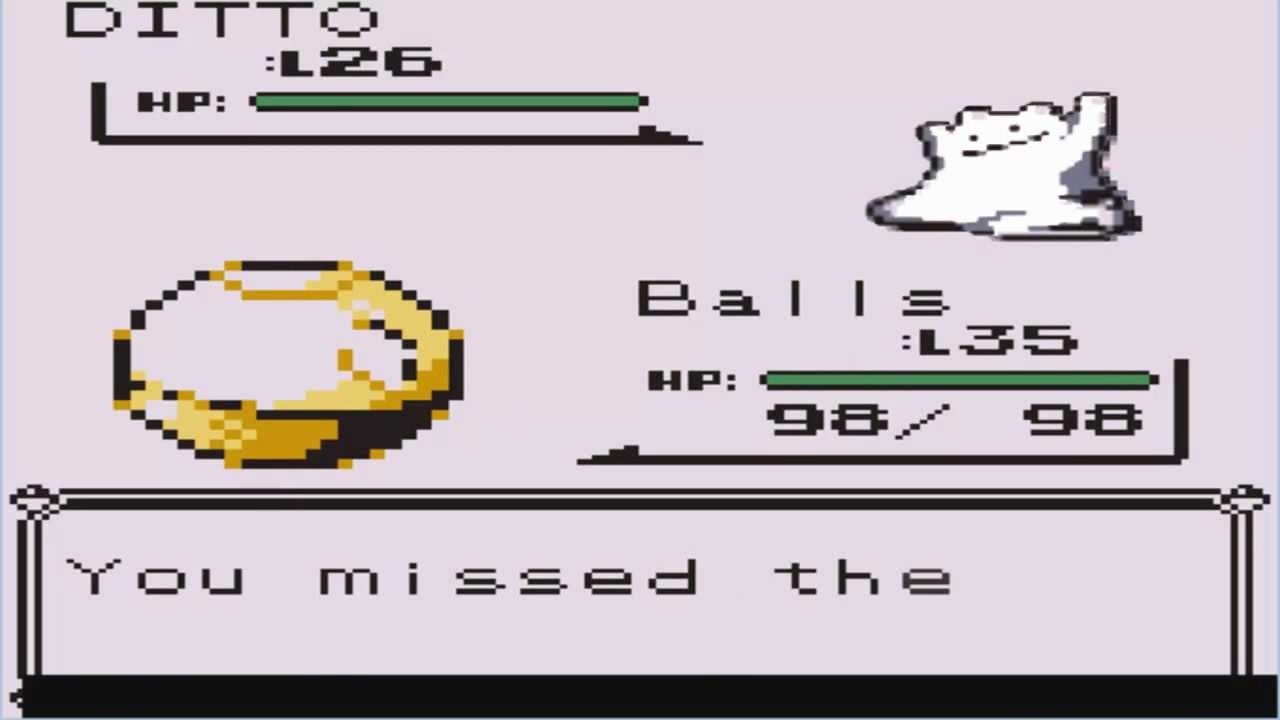 WHITE DITTO Found while recording for my Pokemon Blue LP