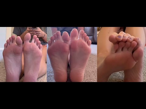 White girl feet