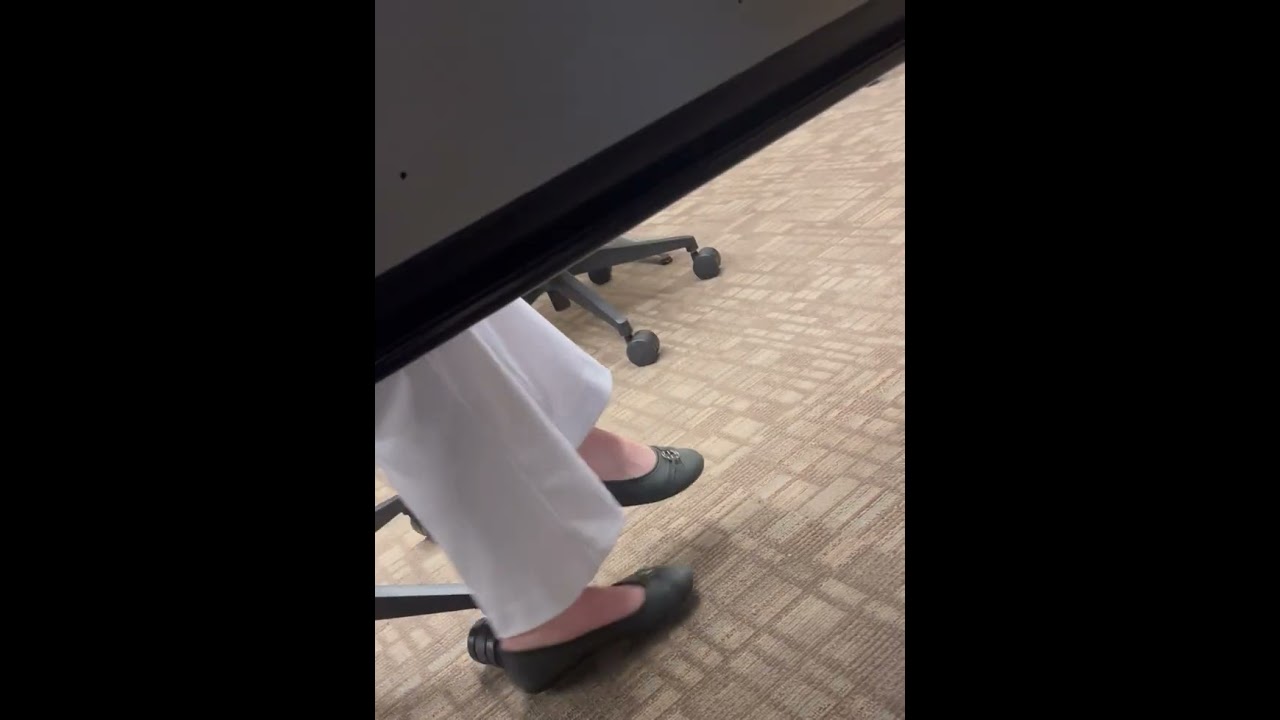 White Girl Student Shoeplay Part 2