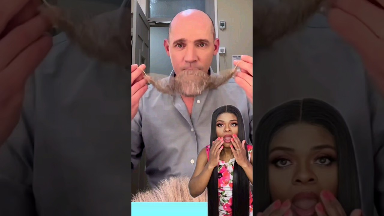 White Men Wear Wigs Too & FAKE Man Beard 👏🏼❤️