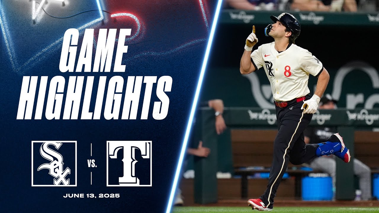 White Sox vs. Rangers Game Highlights (6/13/25) | MLB Highlights