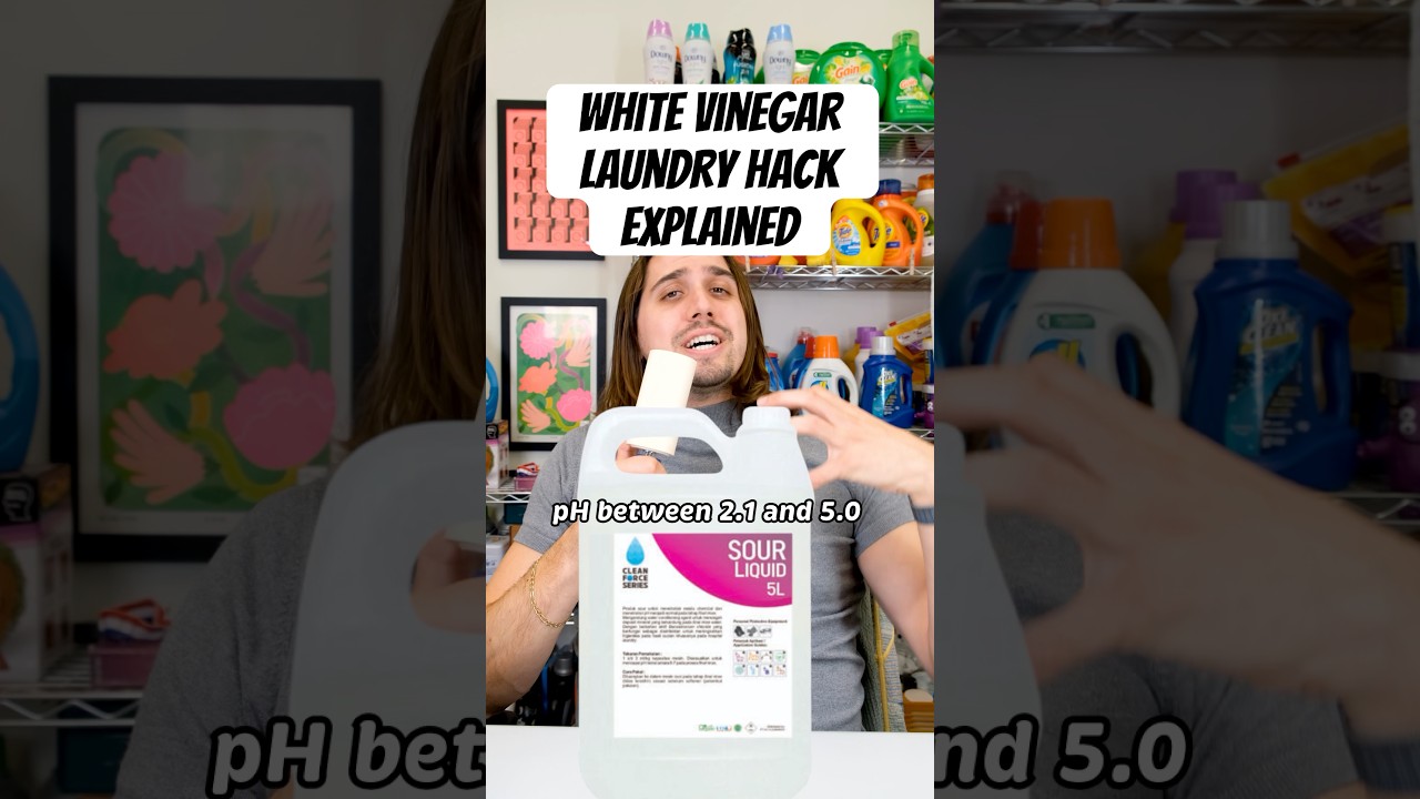 White Vinegar Laundry Hack Explained #laundry #science