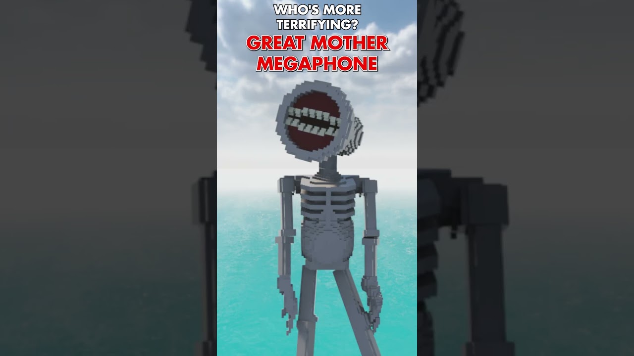 Who Do You Choose? Siren Head, Great Mother Megaphone, or Train Eater? #shorts