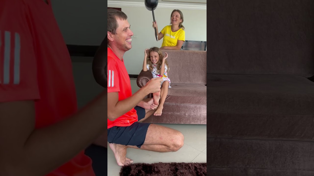 who is ticklish more 😂 #shorts #funny #funnyvideos #family
