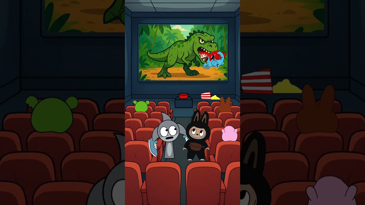 Who made them go into TV? | Labubu Peppa Pig Gumball | Incredibox Sprunki #shorts #labubu #sprunki
