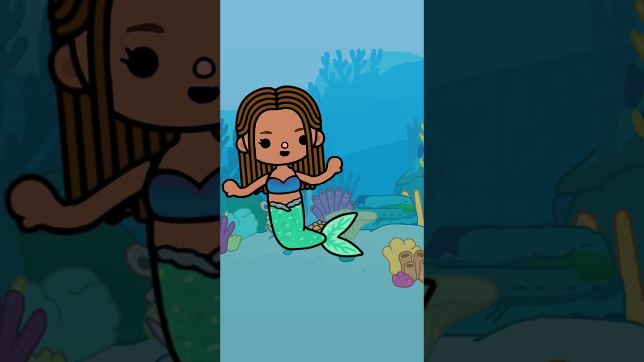 Who Threw This ?! 😫🧜🏻‍♀️ mermaid is over 🤯 Toca life Animation
