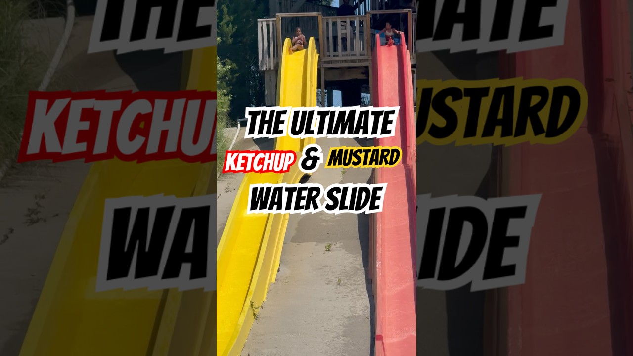 😱Who Will Win the Waterslide Race? ☀️ #summerfun #waterpark #waterslides