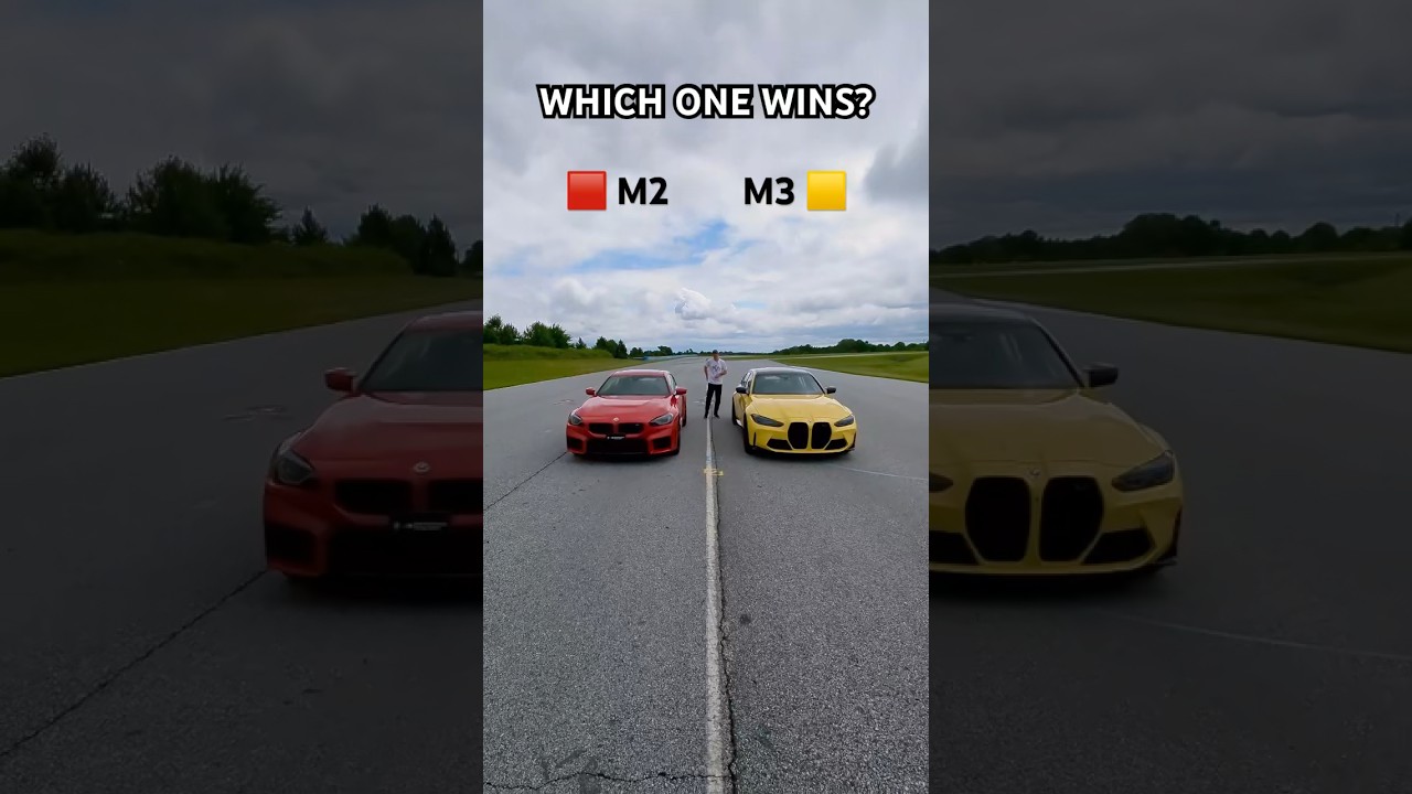 Who you picking in a drag race? BMW M2 or M3 Comp