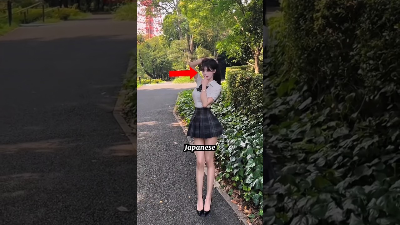 Why are Japanese🇯🇵 schoolgirl skirts so short🤔? #japanesegirls #schoolgirl