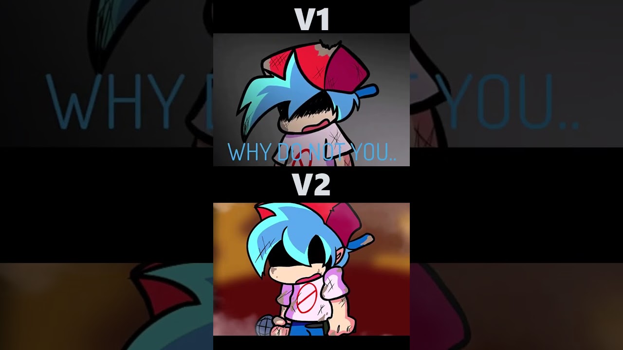 why don't you die!/Oh God No but It's BF vs GF Sing (V1 VS V2) (Oh God No Cover) #shorts