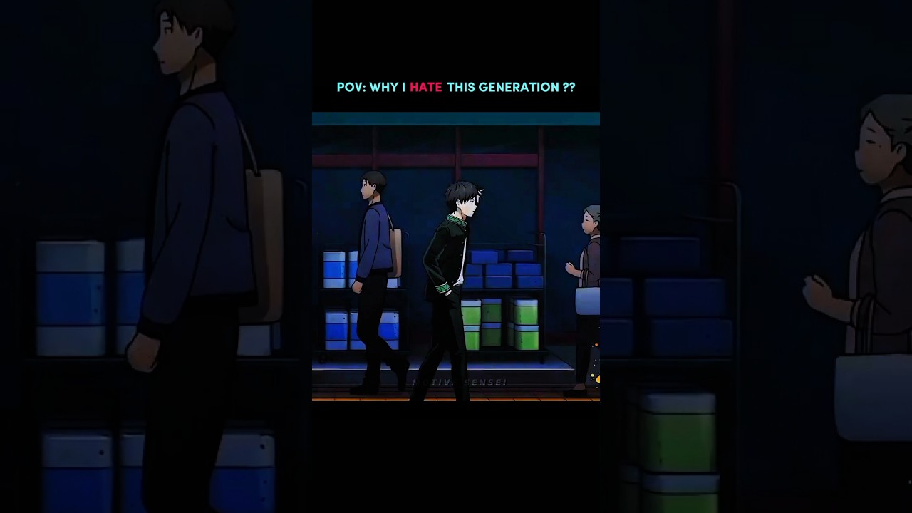 WHY I HATE THIS GENERATION ❤️‍🩹 | Kamin Song Edit #anime #motivation #quotes #windbreaker #sad