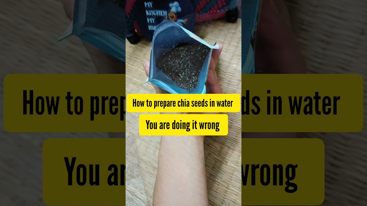 Why Your Chia Seed Water Isn't Working (How to Fix It!) How to prepare chia seeds in water #shorts
