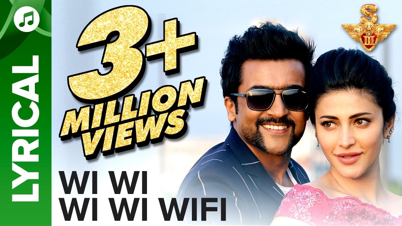 Wi Wi Wi Wi Wifi | Lyrical Video | S3 | Suriya, Anushka Shetty, Shruti Haasan | Karthik