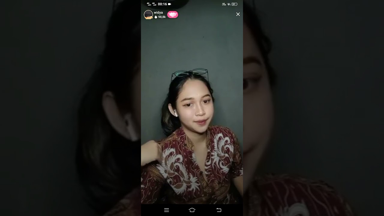 widya live barbar di snack video
