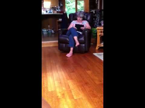 Wife's feet while reading