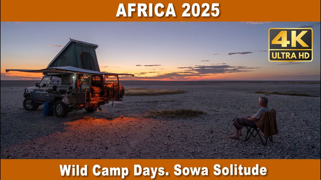 Wild Camp Days. Solitude on Sowa Pan. 2025 Africa Expedition @aspwexperience