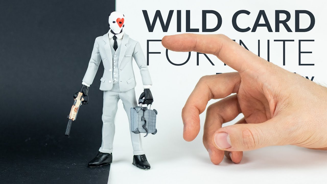 Wild Card & Suppressed Pistol (Fortnite Battle Royale) – Polymer Clay Tutorial