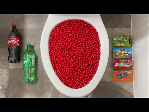 Will it Flush? - Coca Cola, Fanta, Sprite, Red Candy, Pringles, Cereal, M&M's, Candy