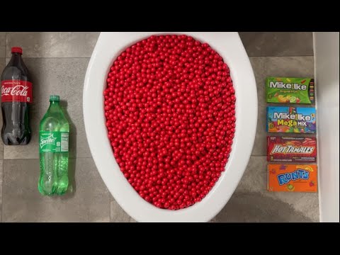 Will it Flush? - Coca Cola, Fanta, Sprite, Skittles, Red Candy, Plastic Eggs, M&M's