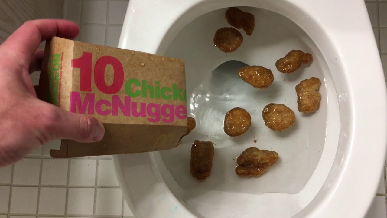 Will it Flush? - Mcdonalds 10 Chicken McNuggets